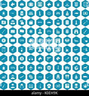 100 smuggling icons sapphirine violet Stock Vector