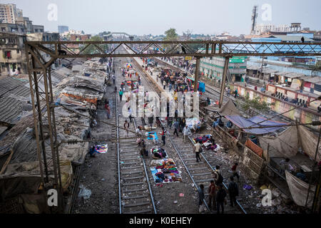 India, West Bengal, Kolkata, Park Circus Station Stock Photo