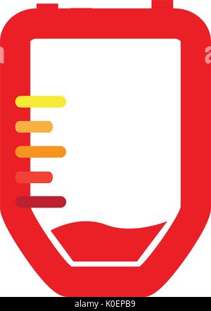 Isolated blood bag Stock Vector