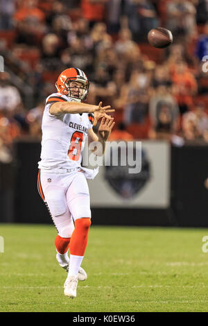 August 21, 2017: Cleveland Browns defensive back J.D. Harmon (41) during  the NFL football game between the New York Giants and the Cleveland Browns  at First Energy Stadium in Cleveland, Ohio. JP