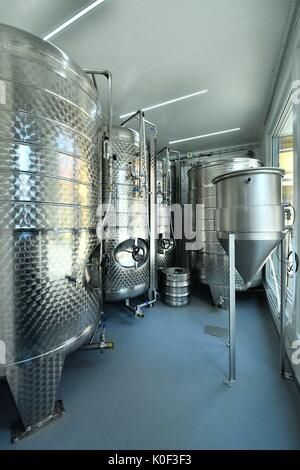 Container brewery is seen in Prague, Czech Republic, on August 23, 2017 ...