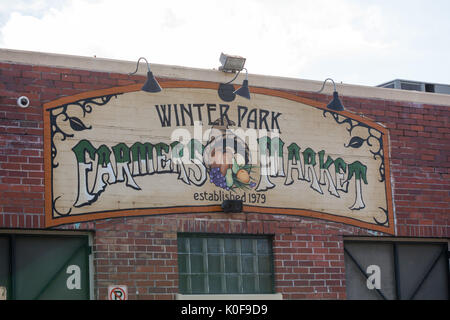 Winter Park, Florida Farmer's Market Stock Photo