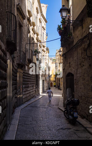 Bari, Italy - The capital of Apulia region, a big city on the Adriatic sea, with historic center named Bari Vecchia and the famous waterfront Stock Photo