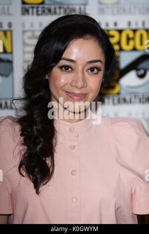 Photocall for 'Lucifer' during San Diego Comic-Con International 2017 in San Diego, California.  Featuring: Aimee Garcia Where: San Diego, California, United States When: 22 Jul 2017 Credit: Tony Forte/WENN Stock Photo