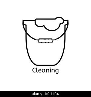 https://l450v.alamy.com/450v/k0h1b4/cleaning-simple-line-icon-wash-thin-linear-signs-washing-floors-simple-k0h1b4.jpg