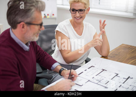 Common work on a very important project Stock Photo