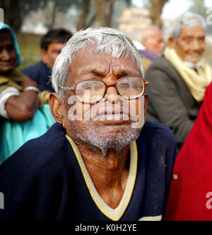 Lepers in a colony in rural India Stock Photo