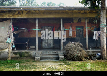 Leper colony in rural India Stock Photo