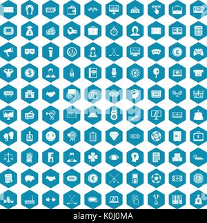 100 sweepstakes icons sapphirine violet Stock Vector