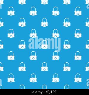 Respirator pattern seamless blue Stock Vector