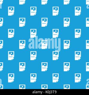 Tested ink paper with printer marks pattern seamless blue Stock Vector