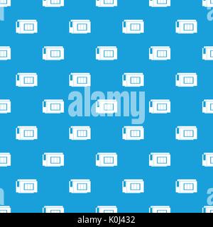 Inkjet printer cartridge pattern seamless blue Stock Vector