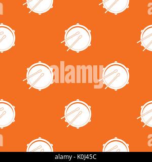 Drum pattern seamless Stock Vector