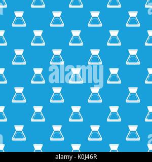 Open scanner pattern seamless blue Stock Vector