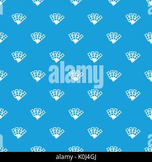 Color palette guide pattern seamless blue Stock Vector