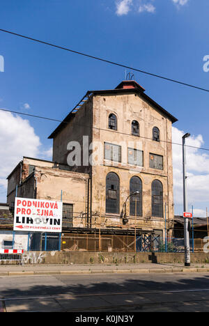 Former Vodka spirits distillery Zlichovsky Lihovar,Nádražní 2584/2, 150 00 Praha-Smíchov, Czechia Stock Photo