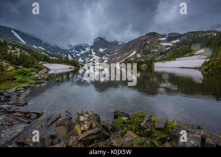 Lake Isabelle Indian Peaks Wilderness Stock Photo