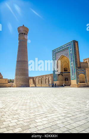 Kalyan minaret and kalyan mosque, Bukhara, Uzbekistan Stock Photo