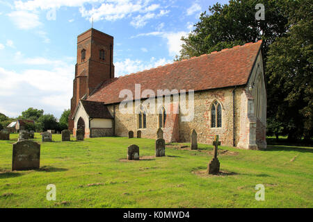 Church of Saints Andrew and Eustachius, Hoo, Suffolk, England, UK Stock Photo