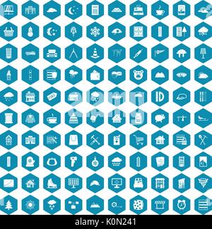 100 windows icons sapphirine violet Stock Vector