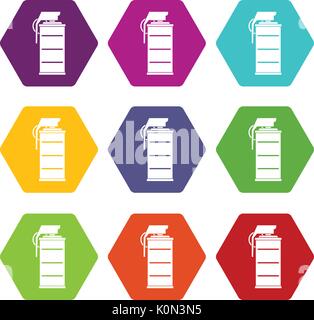 Stun grenade icon white Stock Vector Image & Art - Alamy