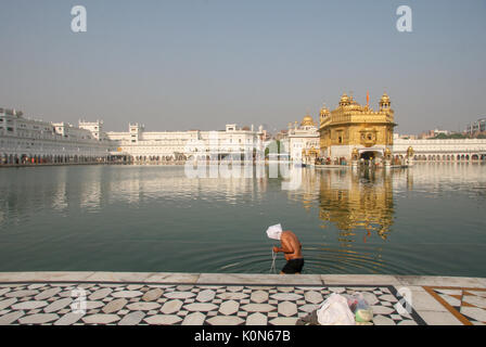 The Golden Temple Harmandir Sahib in India Stock Photo