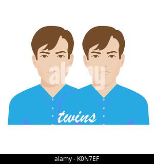 vector illustration of twin brothers Stock Vector Image & Art - Alamy