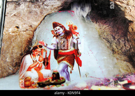 shivling in cave amarnath yatra, Jammu Kashmir, India, Asia Stock Photo -  Alamy