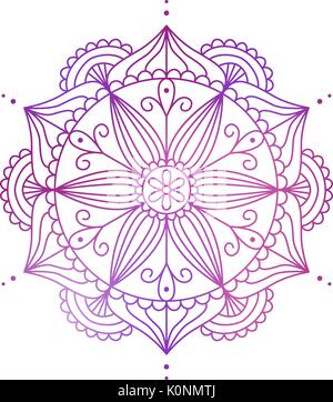 Colorful floral mandala Stock Vector
