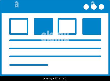 silhouette webside page and global technology element Stock Vector