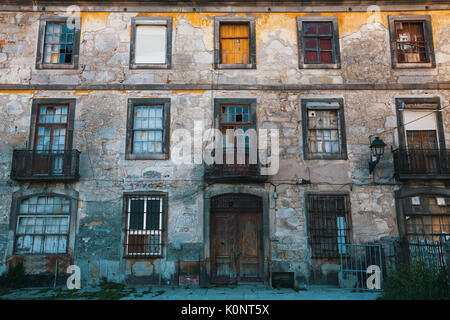 Abandoned in the old Porto downtown, Portugal. Stock Photo