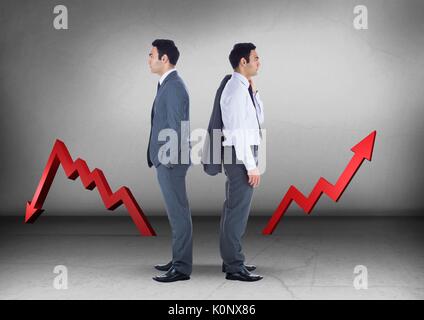 Crooked Direction Digital composite of Left or right crooked direction arrows with ...