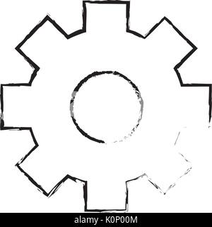 figure industry gears engineering process background Stock Vector Image ...