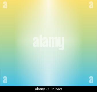 Abstract blue and yellow blurred gradient background with light. Blend Gradient Style. Vector illustration. Ecology concept for your graphic design, b Stock Vector