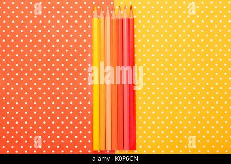 Scholar material to back to school in colored background Stock Photo