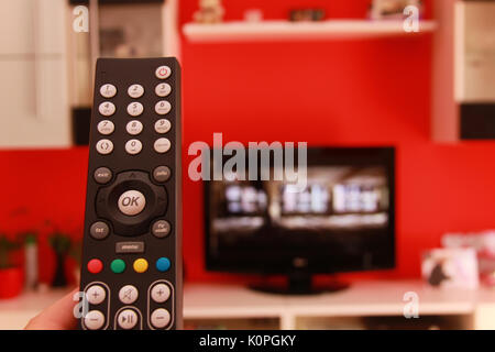 Remote controler for TV Stock Photo