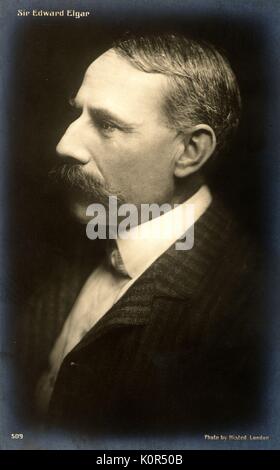 Edward Elgar portrait. English composer, 2 June 1857 -23 February 1934. Stock Photo