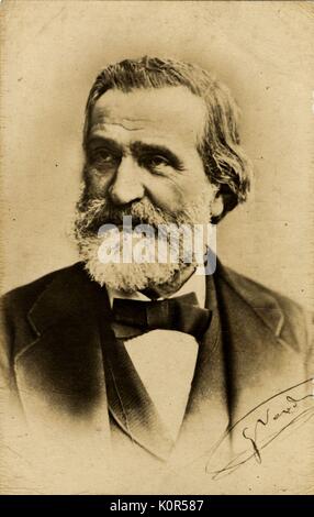 Giuseppe Verdi - portrait. Italian composer,  9 or 10 October 1813 - 27 January 1901.