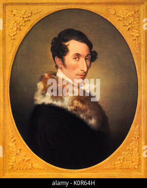 Carl Maria von WEBER  - German composer, conductor, pianist 1786-1826. Painted by Ferdinand Schimon Stock Photo