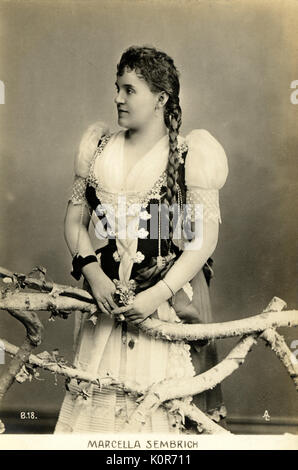 Marcella Sembrich. Polish soprano (1858-1935). Stock Photo