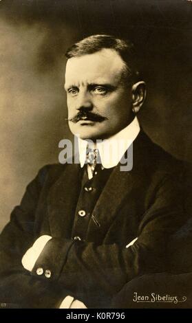 Jean Sibelius Photographic portrait.   Finnish composer, 1865-1957. Stock Photo