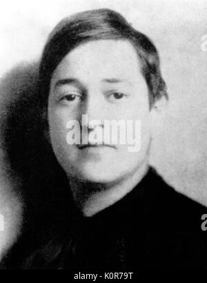 Erich Wolfgang Korngold - portrait of the Austrian composer. 29 May 1897 - 29 November 1957. Stock Photo