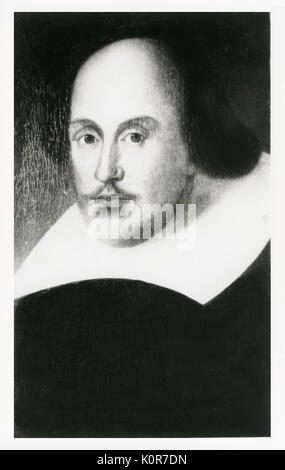 SHAKESPEARE, William -portrait English playwright Stock Photo