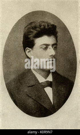 Gustav Mahler  in 1878 - age  18 portrait Austrian composer, 1860-1911 Stock Photo