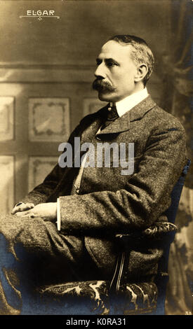 Edward Elgar portrait. English composer (1857-1934). Stock Photo