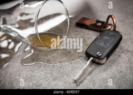 Drunk driving concept Stock Photo
