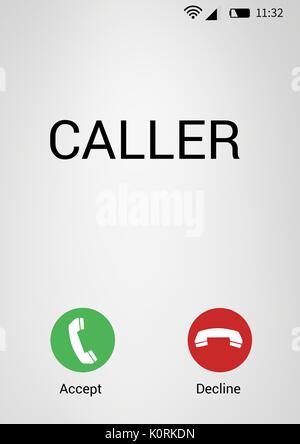 Incoming call sign pattern Stock Photo - Alamy