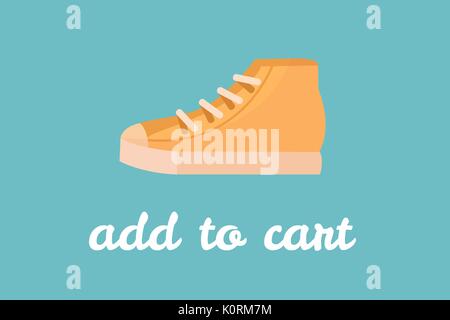 Digital composite of Online shopping with add to cart text interface Stock Photo