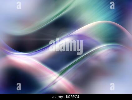 Digital composite of Abstract transition with colorful flowing curves Stock Photo