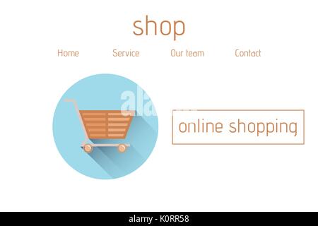 Digital composite of Online shopping interface Stock Photo